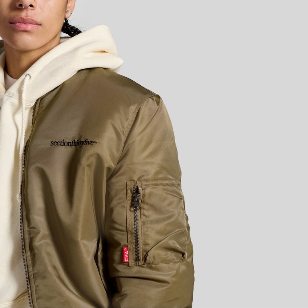 Classic Olive Bomber Jacket for Women